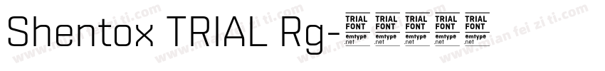 Shentox TRIAL Rg字体转换